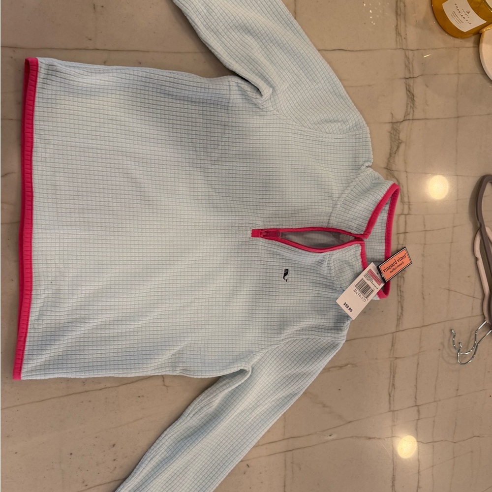 Vineyard Vines Light Blue and Pink Kids Jacket